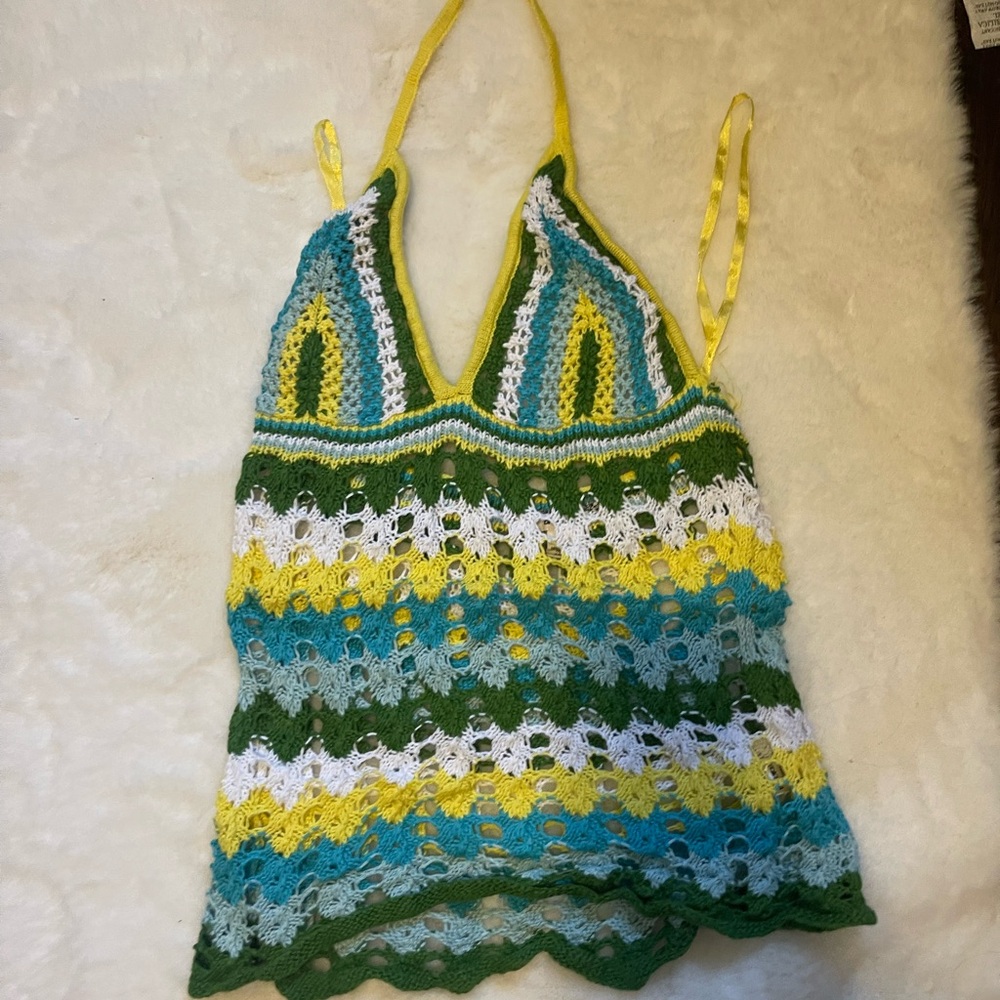 DKNY crochet top